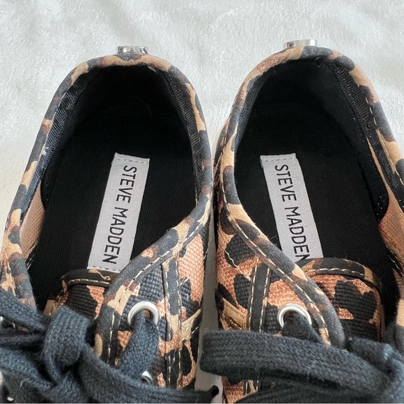 Steve Madden Emmi Leopard Print Platform Sneakers Size 7.5M - Picture 12 of 16